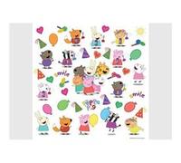 AG ART Stickers Peppa pig et ses amis - 1 planche 30 x 30 cm Multicolors G