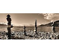 AG Design - Papiers Peints intissé - Pierres de mer - Tapisserie Photo - Poster Photo géant - 202 x 90 cm - 1 lés - FTNH 2721
