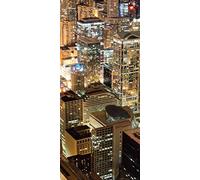 AG Design - Papiers Peints intissé - Ville de Nuit - Tapisserie Photo - Poster Photo géant - 90 x 202 cm - 1 lés - FTNV 2923