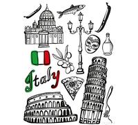 AG Design Autocollant Mural f 1040 autkleber Italie