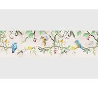 AG Design Bordure Autocollante Oiseaux Printaniers Beiges, AWB 8500 | Décoration Étanche pour Murs, Meubles, Papiers Peints, Revêtements Muraux et Portes, Film, Étanche | 500 cm x 13.8 cm