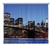 AG Design FCSXXL 7417 Rideau, Light, 100% PES, Multicolore, 280 x 245 cm