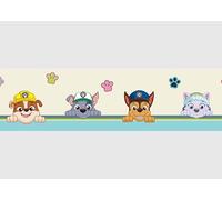 AG Design Frise autocollante Pat' Patrouille « Sei Glücklich, AWBD 8008 » | Décoration murale autocollante pour chambre d'enfant fille et garçon | Film multicolore | Largeur 500 cm x hauteur 14 cm