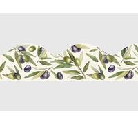 AG Design Frise Murale Autocollante Ondulée Fleurs de Pommier, AWB 8642 | Bordure Décorative Courbée et Imperméable pour Murs, Meubles, Papiers Peints, Portes | Multicolore | 300 x 13.5 cm
