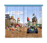 AG Design Heroes of Toy Story in The City Disney Rideaux pour Chambre d'enfant 2 pièces Multicolore 180 x 160 cm