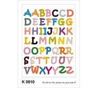 AG Design k 0810 Mural Stickers autkleber Alphabet