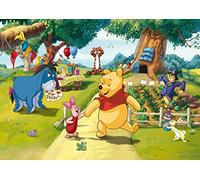 AG Design Papier Peint Disney Winnie The Pooh pour Enfants | Décoration Murale XXL Intissée pour Chambre de Bébé | Photo Murale Premium pour Fille et Garçon | Colle Incluse | 252 x 182 cm | FTDs 1938