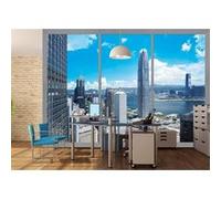AG Design - Papiers Peint Photo - Fenêtre en Ville - Tapisserie Photo - Poster Photo géant - 360x254 cm - 4 lés - FTS 1318 G