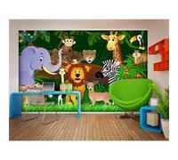 AG Design - Papiers Peints intissé - Jungle - Tapisserie Photo - Poster Photo géant - 360x270 cm - 4 lés - FTNS 2440 G