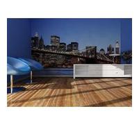 AG Design - Papiers Peints intissé - Le Pont de Brooklyn - Tapisserie Photo - Poster Photo géant - 360x270 cm - 4 lés - FTNS 2472 G