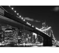 AG Design - Papiers Peints intissé - Le Pont de Brooklyn - Tapisserie Photo - Poster Photo géant - 360x270 cm - 4 lés - FTNS 2469