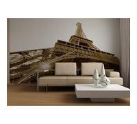 AG Design - Papiers Peints intissé - Tour Eifel Noir et Blanc - Tapisserie Photo - Poster Photo géant - 360x270 cm - 4 lés - FTNS 2476 G