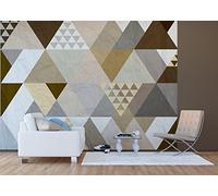 AG Design - Papiers Peints intissé - Triangles - Tapisserie Photo - Poster Photo géant - 360x270 cm - 4 lés - FTNS 1256