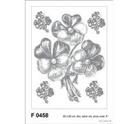 AG f 0458 autkleber Mural Design Autocollants en Forme de Fleurs