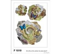 AG f 1019 autkleber mural design autocollants en forme de fleurs G
