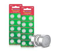 AG13 LR44 Pile Bouton Alcaline 1.5V, Lot de 20 (357/357A/L1154/A76/GPA76), sans Mercure,【3 Ans Garantie de Stockage】 (LR44-20p)