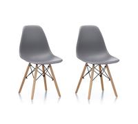 Aga 2x Chaise de salle à manger Grise