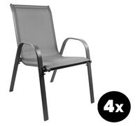 Aga 4x Chaise de jardin MR4400GY-4 Grise
