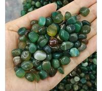 Agate verte - 50 g - 50 g - Pierre naturelle (quartz, agate) - Minéraux énergétiques - Spécimen de pierre roulée - Décoration pour aquarium et maison - Artisanat