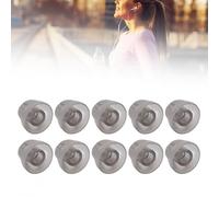 Agatige 10 Pieces Hearing Aid Domes, 5mm Open Domes Replacements Universal Domes Replacement Supplies Soft Silicone Antistatic Detachable Washable Earplugs for Seniors (S)