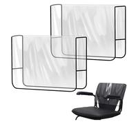 Agatige Housse de Chaise de Salon en PVC épais Transparent, 2 pièces | Housse de protection carrée pour chaise de barbier, 20,08x15,75x4,72 pouces, pour chaises de salon et de bureau standard