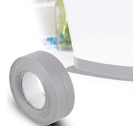 Agatige Joint Silicone Blanc Salle De Bain, 38mmx3.2m Crédence Adhésive Joint Fenetre Pvc Joint Etancheite Douche D'Étanchéité Bande Etancheite Autocollante Joint Cuisine Pour Cuisine Baignoire(Gris)