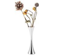 Agatige Mini Vase Soliflore À Fleurs en Acier Inoxydable, 17CM Ne Pas Renverser Haut Petit Vase Argenté Organisation De Bouquets Vases en Métal pour Décoration De Maison Salon Bureau Et Centres Table