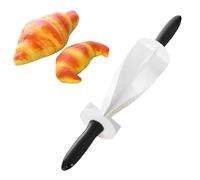 Agatige Rouleau Coupeur De Croissants, Plastiques Avec La Poignée En Bois | Antiadhésive Rouleau De Coupe Croissant, Coupe Pâtisserie, Coupe Beignet DIY Outils De Cuisson Pour Cuisine Cuisson