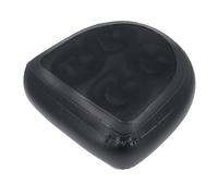 Agatige Siège de Spa Gonflable, 47 x 37 x 15 cm, Coussin de siège rehausseur antidérapant en PVC avec ventouses, Accessoires de Spa pour Baignoire Spa pour Adultes (Noire)