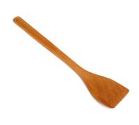 Agatige Spatule en Bois à Long Manche, 24.7cm Spatules de Cuisine Fait à la Main Spatule et Retourneur en Bois pour Ustensile de Cuisine, pour la Cuisine Fait à la Main(Couleur Bois Clair)