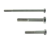 AGBERG Lot de 20 vis à tête hexagonale M10 x 40 avec tige, en acier inoxydable A2 V2A, inoxydables, DIN 931 (ISO 4014)
