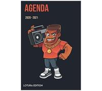 Agenda 2020 2021 Agenda Scolaire Journalier Rappeur Musique Afro Format 15,24 X 22,86 Cm: Cahier Pour Une Année Scolaire Réussie