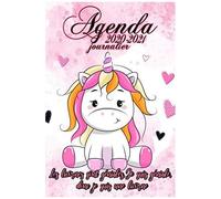 Agenda 2020 2021 Journalier: Agenda Licorne 2020 2021 Scolaire , Semainier Idéal Rentrée Étudiants Primaire , Collège Et Lycée, Pour Le Travail Ou En Agenda Familial Le Cadeau Idéal Pour Bien Comm