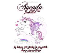 Agenda 2020 2021 Journalier: Agenda Licorne 2020 2021 Scolaire , Semainier Idéal Rentrée Étudiants Primaire , Collège Et Lycée, Pour Le Travail Ou En Agenda Familial Le Cadeau Idéal Pour Bien Comm
