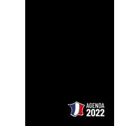 Agenda 2022 semainier: Grand format A4 français - Organiseur professionnel mensuel et hebdomadaire - 01 semaine sur 02 pages de janvier à décembre 2022 - Couverture souple noir