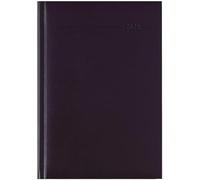 Agenda 2025 Balacron rouge - Agenda de bureau - Format A5-1 jour par page - 352 pages - Couverture en balacron Zettler