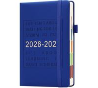Agenda 2026-2027 A5 une page par jour de juillet 2026 à juin 2027 planificateur quotidien de mi-année avec onglets mensuels colorés