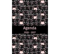 Agenda 2026-2027: Idée de cadeau pour amoureux des chats, vétérinaire, d'amant de chat, Planificateur organisateur mensuel et semainier