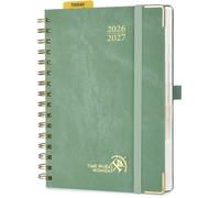 Agenda 2026 2027 Journalier Scolaire Format A5 21 5x14 5cm 1 Page par Jour Août 2026-Juil 2027(12 Mois) Papier 80g/m² Vert Minuit