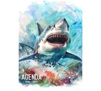 AGENDA 2026 2027: Requin | Planificateur scolaire journalier - Un jour par page | Fille et Garçon | pour Fans de Requins