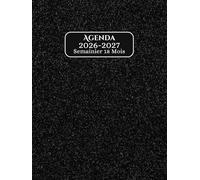 Agenda 2026 2027 Semainier: Planificateur Hebdomadaire et Journalier Français 18 Mois | Grand Format A4 avec Horaires (7h-22h) | 220 Pages