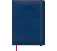 Agenda 2026 - Jour par Page, Format Grand (17x24 cm), Couverture Rigide, 12 Mois Janvier à Décembre, Planificateur Annuel