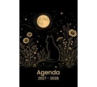 Agenda 2027-2028: Idée de cadeau pour amoureux des chats, vétérinaire, d'amant de chat, Planificateur organisateur mensuel et semainier