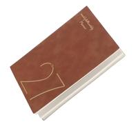 Agenda 2027 A5 en Papier Marron à Couverture Rigide | Design Moderne Minimaliste et Professionnel, Espace pour Notes et Journal, pour Organisation et Enseignants
