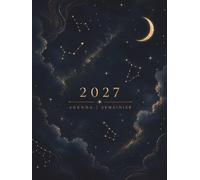 Agenda 2027 Semainier: Planning Hebdomadaire A4 Vertical avec Horaires | 1 Semaine sur 2 Pages, Vue Mensuelle, Organisation & Planification | Agenda ... Décembre 2027 | Couverture Céleste Élégante.