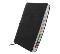 Agenda A5 2027 Noir Couverture PU pour Planification et Suivi des Objectifs | Papier, Design Moderne et Professionnel, pour Enseignants, Étudiants et Bureau