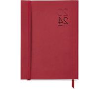 Agenda annuel 2024, format A4, agenda de poche violet, agenda hebdomadaire et quotidien, 155 x 213 mm