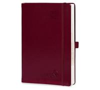 Agenda annuel 2026-2027, format 21,5 x 14,5 cm, une page par jour, couleur bordeaux