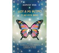 Agenda arte terapéutica y cíclica 2026 (semanal y mensual, ilustrada, sin fechas) - incluye separador, postales y ejercicios de arteterapia