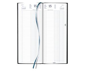 Agenda Brepols Euros/Centimes Banquier Long journalier 2 volumes - Année 2027 - 14,3 x 33 cm